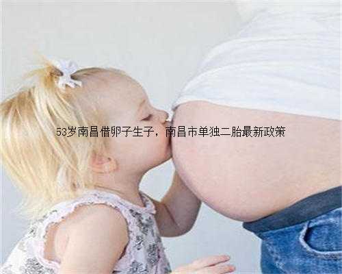 53岁南昌借卵子生子，南昌市单独二胎最新政策
